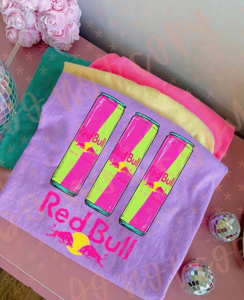 Summer Neon Bull Comfort Colors Graphic Tee