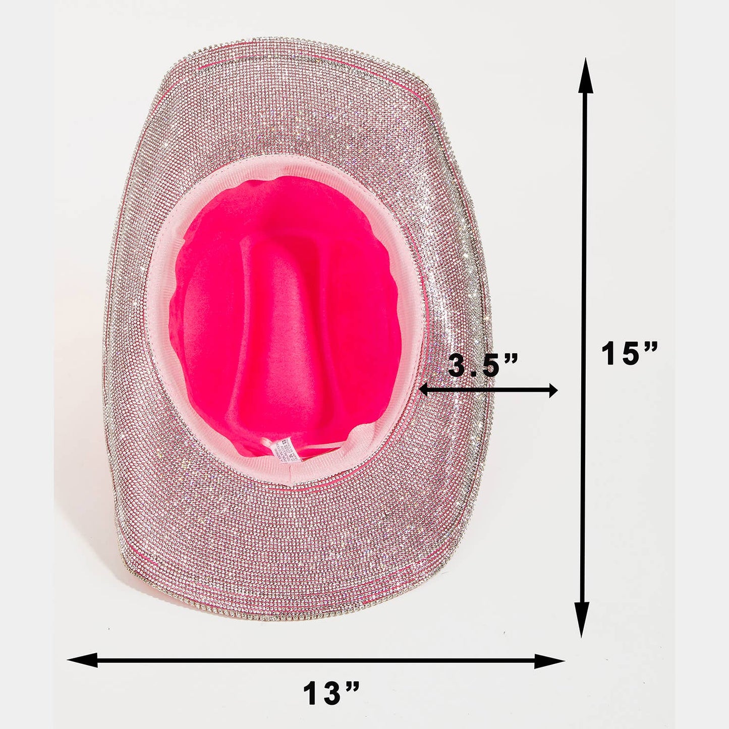 Rhinestone Stars Studded Cowboy Hat Fuchsia