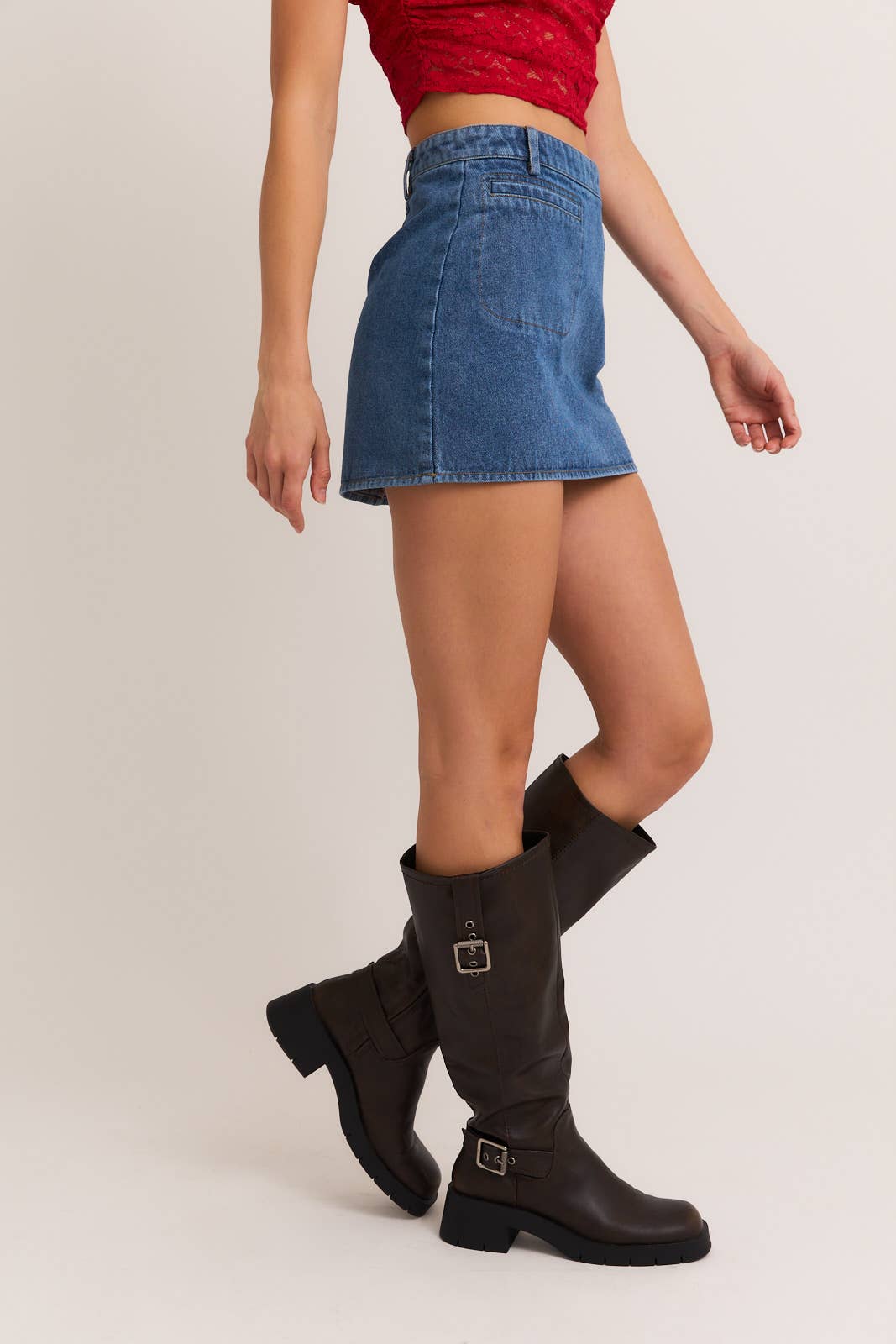 DENIM MINI SKIRT