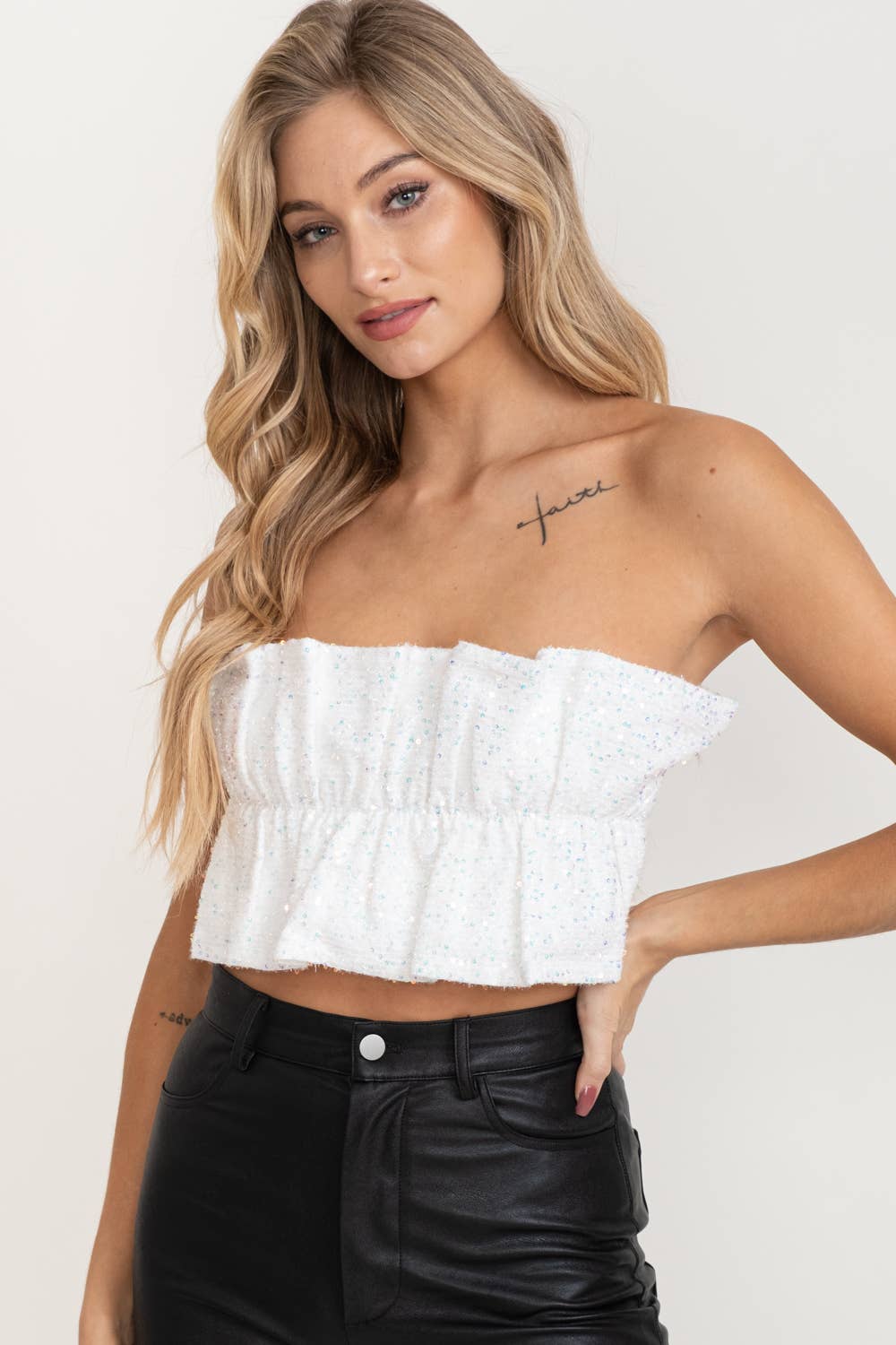 Sparkle Ruffle Top