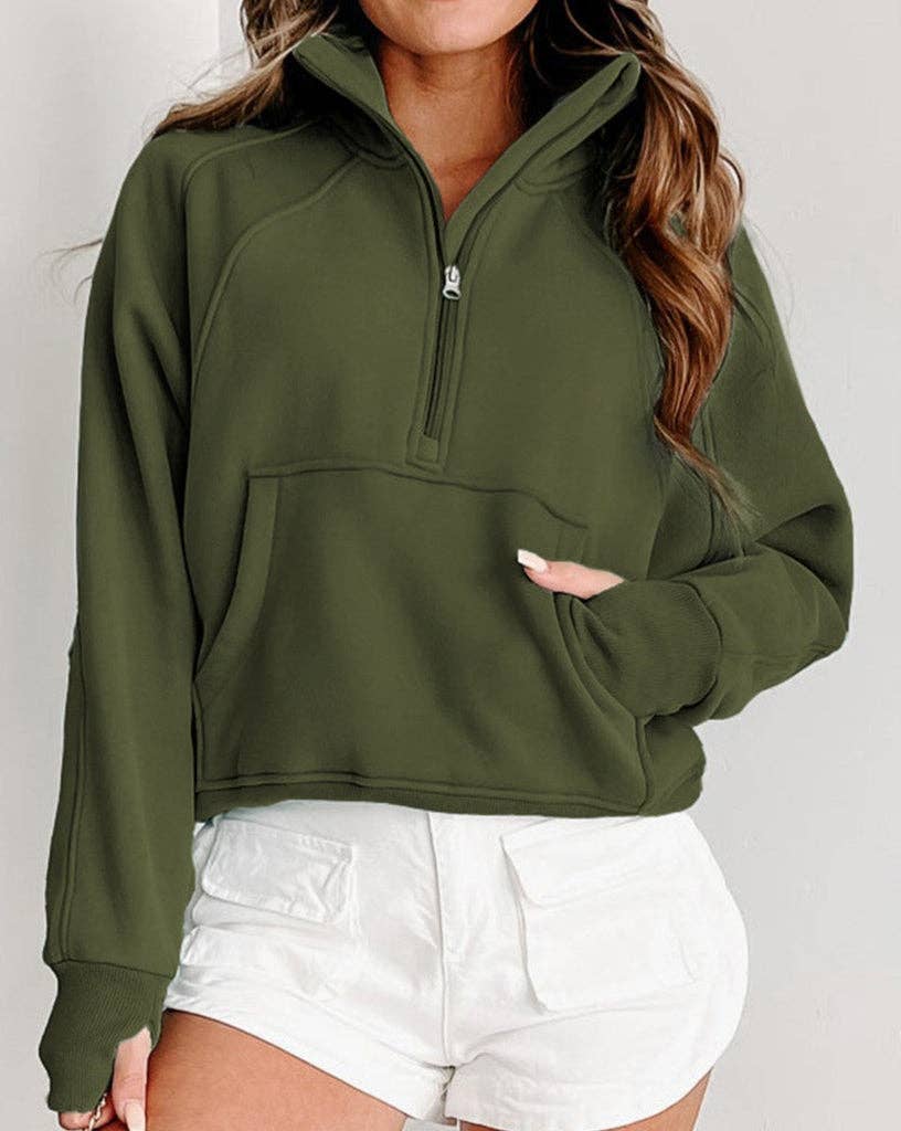 Olive Scuba 3/4 Zip