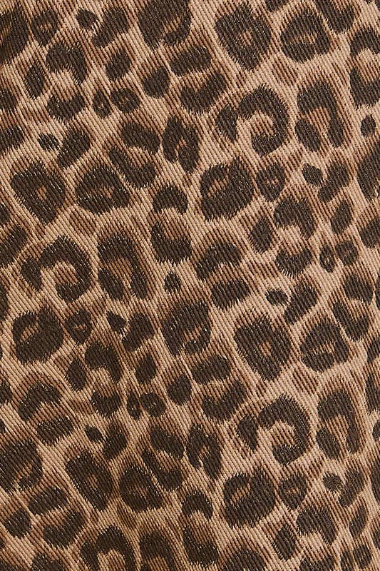 Wide Leg Leopard Print Pants