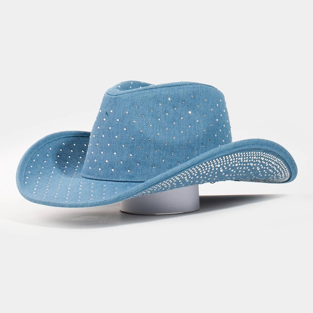 Rhinestone Studded Cowboy Hat