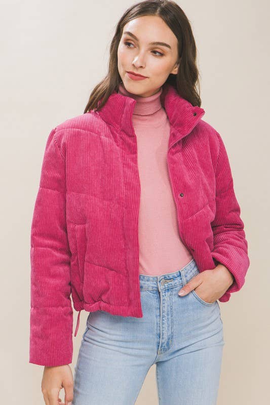 Corduroy Puffer Jacket