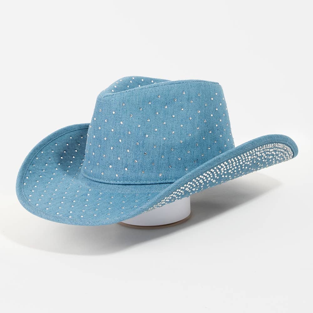 Rhinestone Studded Cowboy Hat