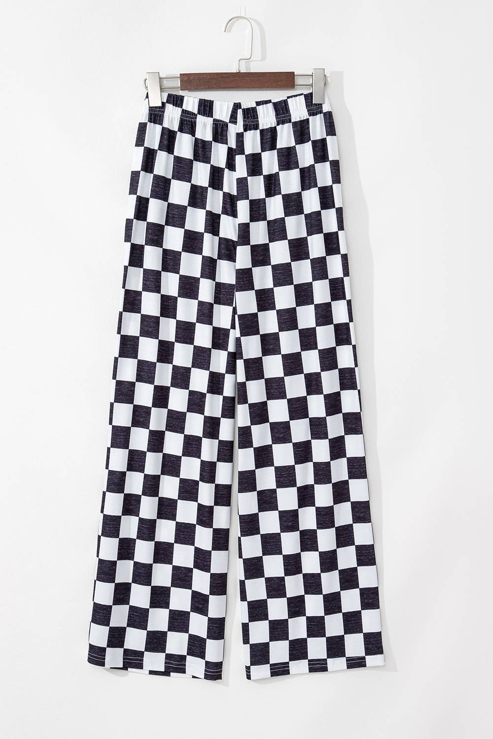 Checkered Pants Black