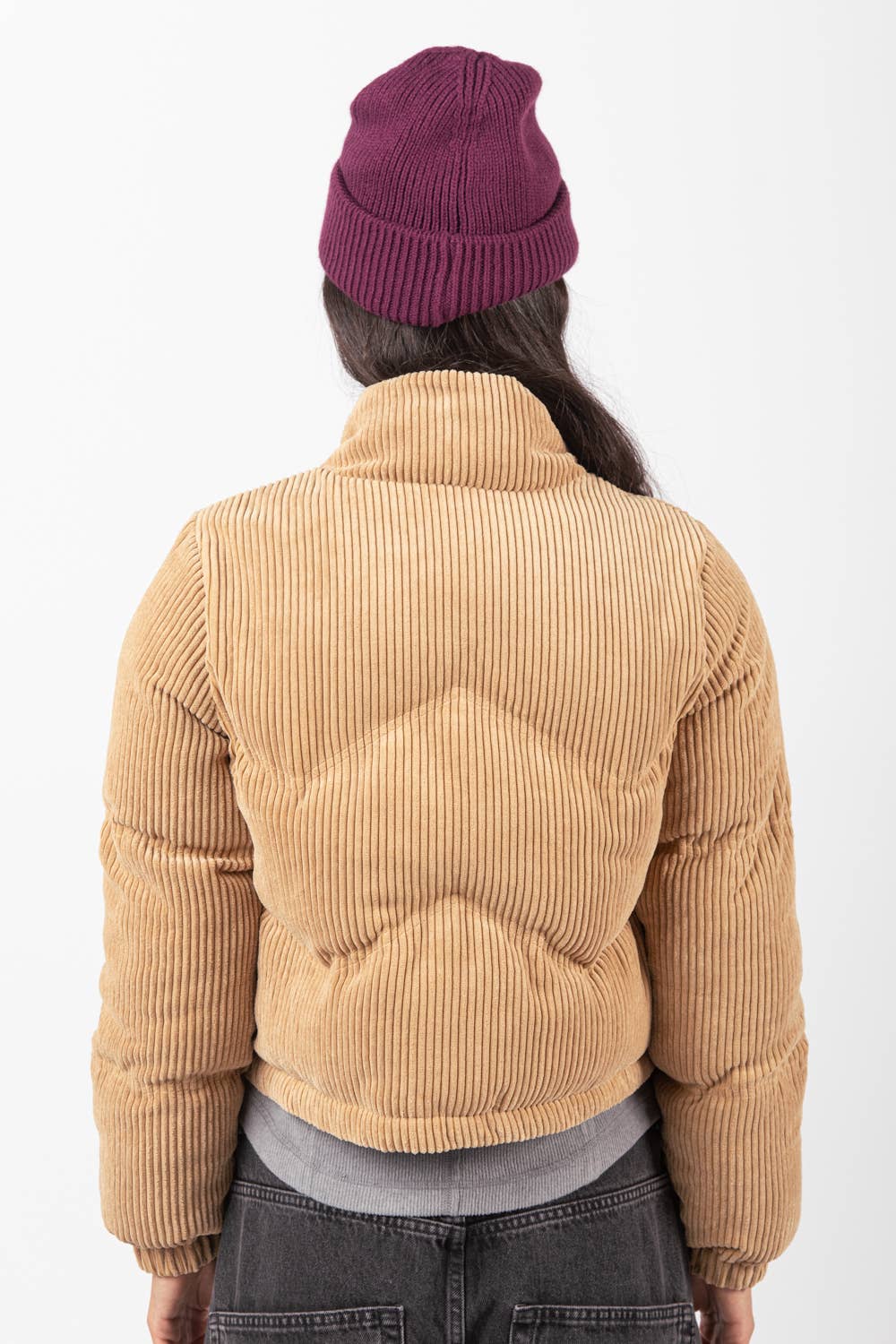 Corduroy Puffer Black