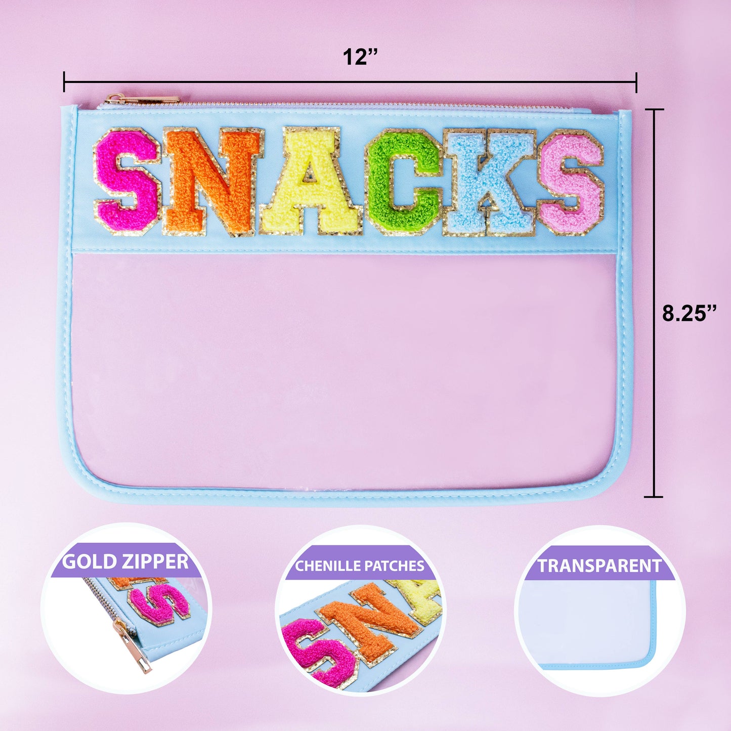 Large Patch Pouch - SNACKS