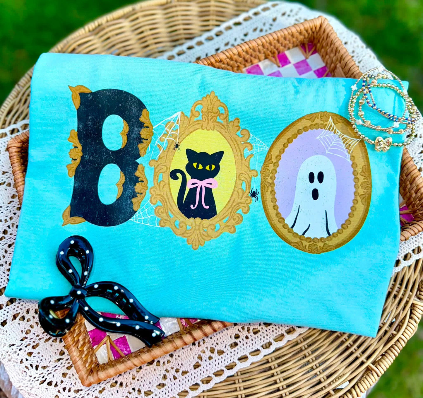Boo Frames Halloween Comfort Colors Graphic Tee