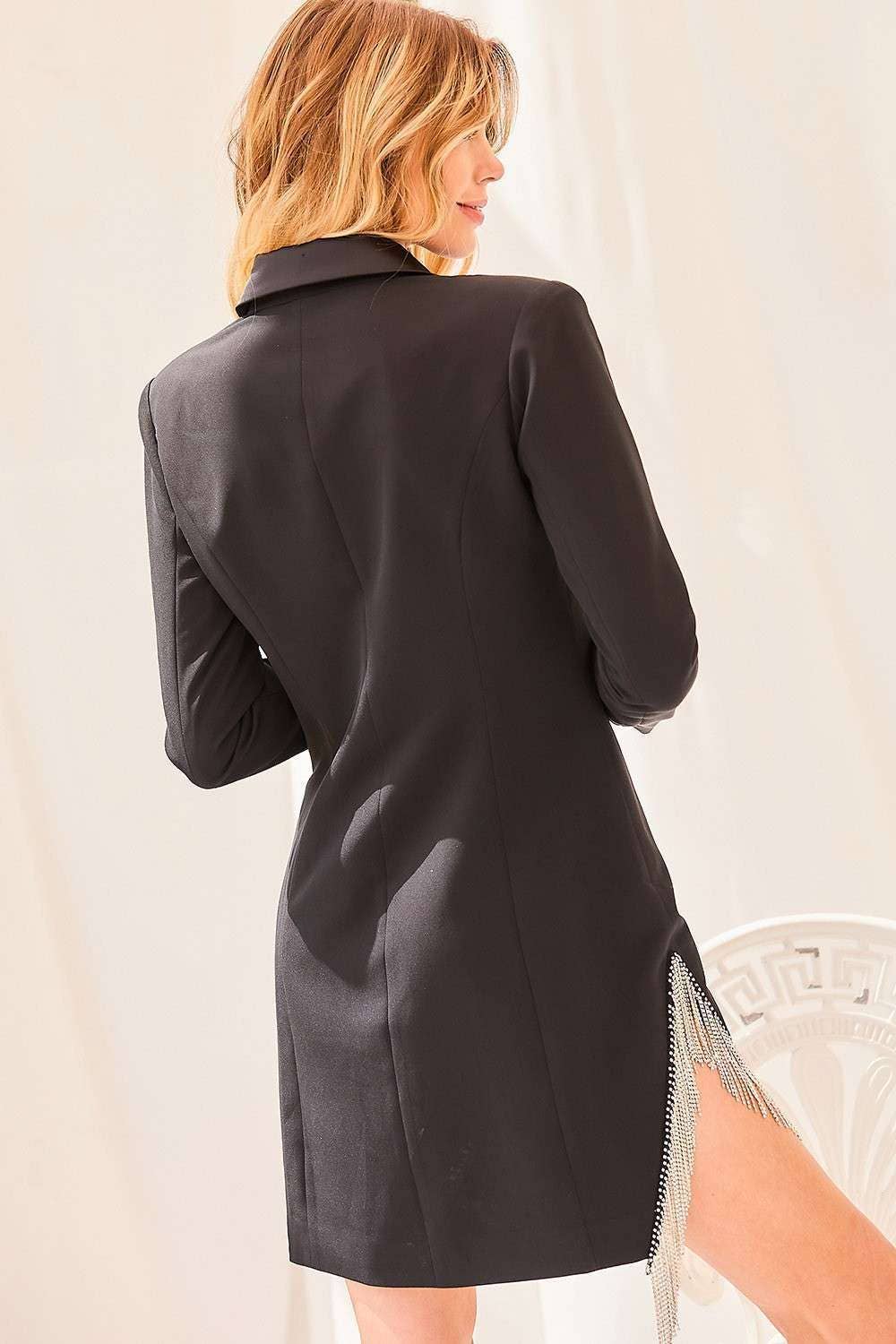 Red Rhinestone Jacket Dress