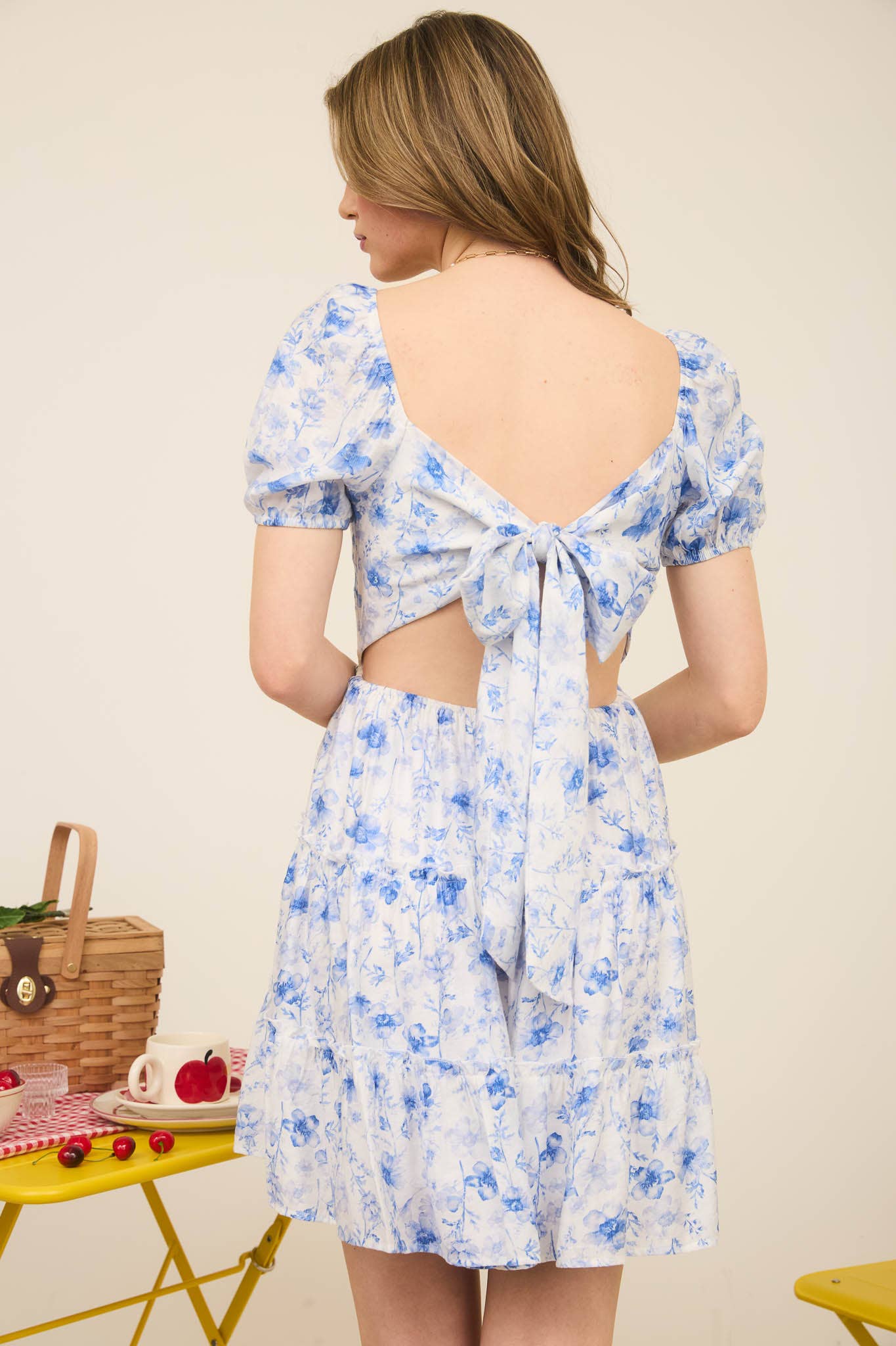 FLORAL PINK DRESS
