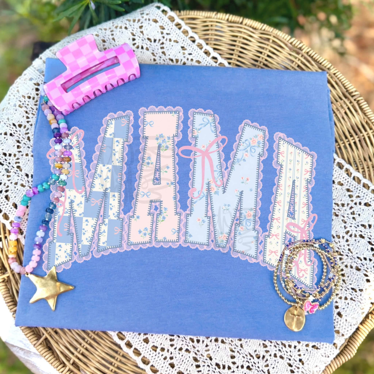Mama Floral Trendy Graphic Tee Comfort Colors