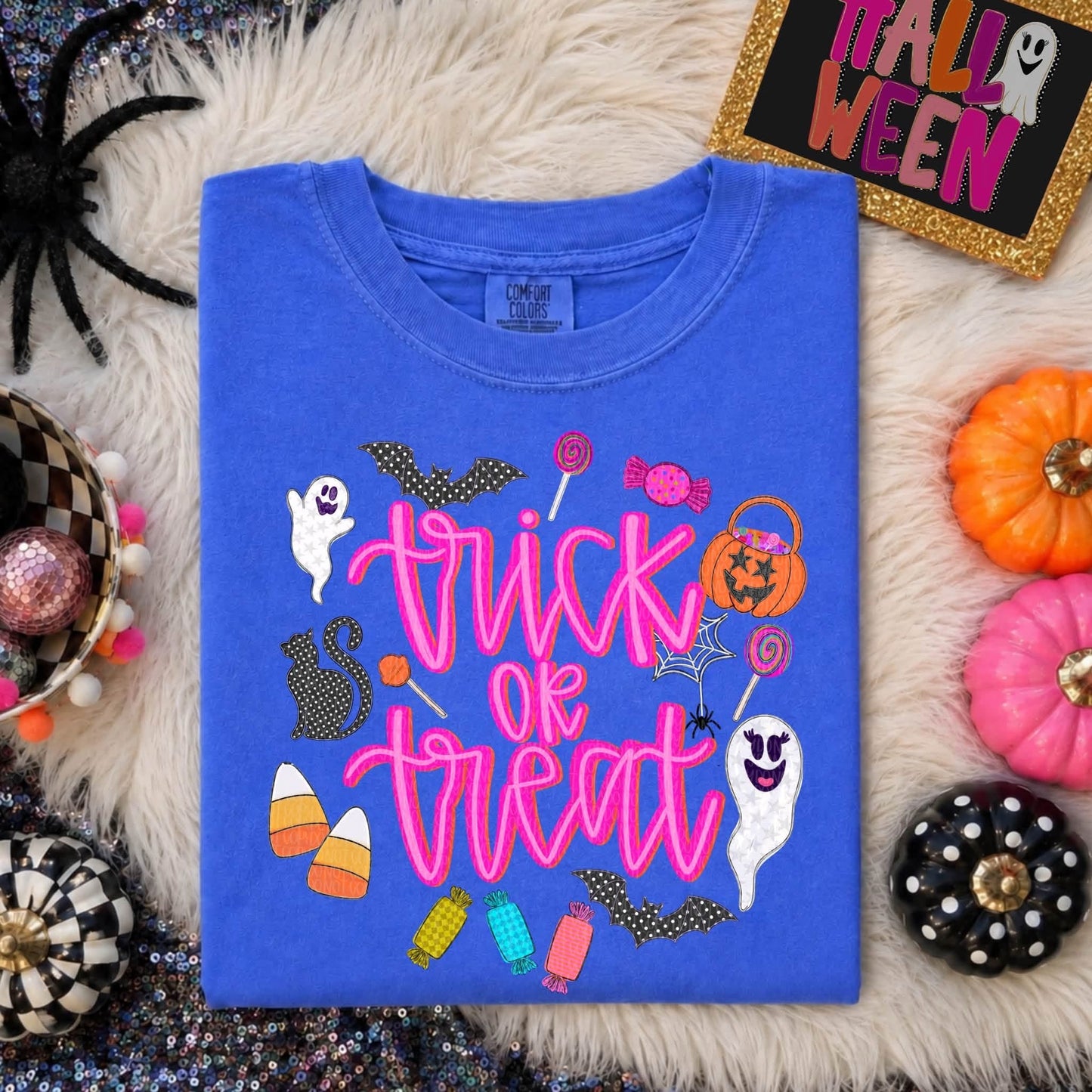 Trick or Treat Halloween Comfort Colors Graphic Tee