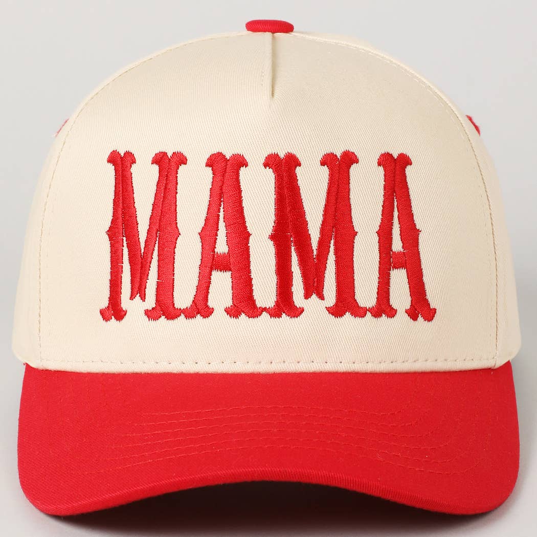 MAMA Embroidery Hat Pink