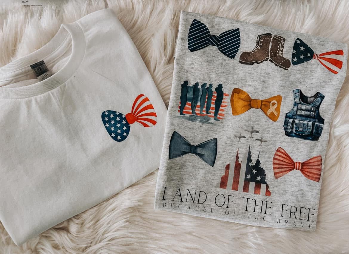 Land of the Free Patriotic Graphic Tee