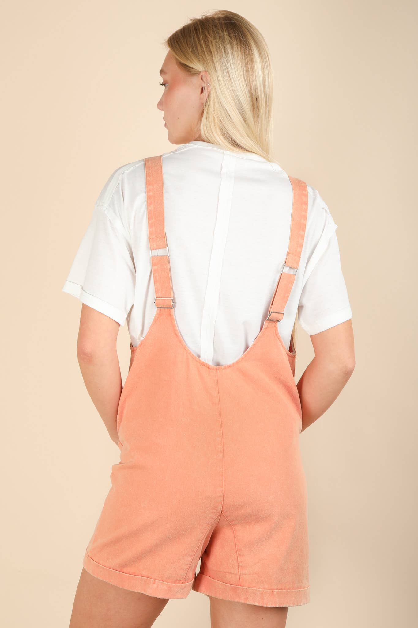 Washed Denim Romper