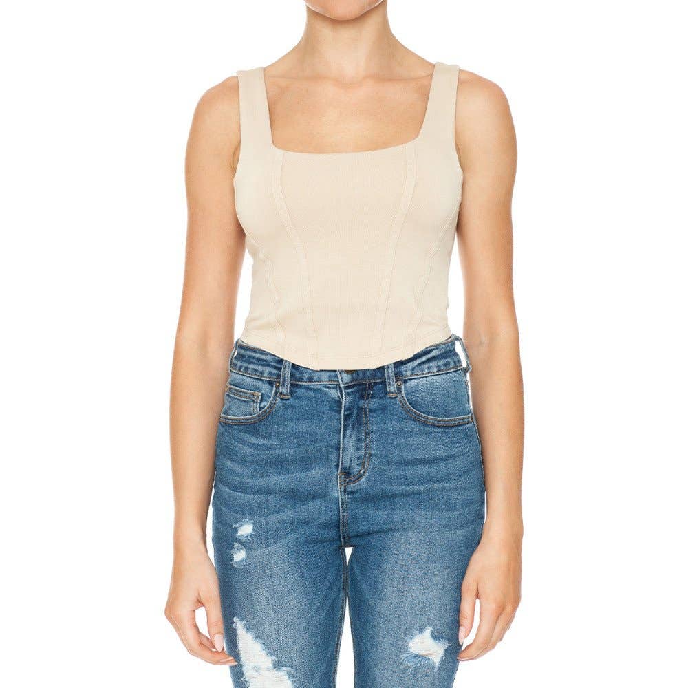White Corset Top