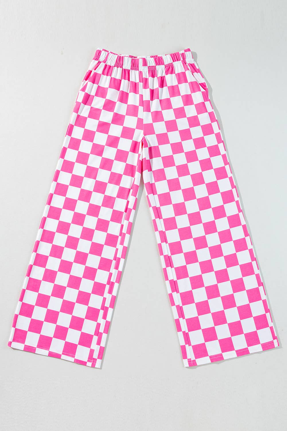 Checkered Pants Black