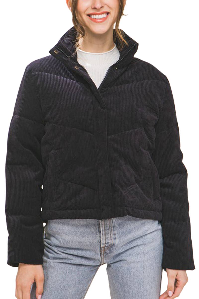 Corduroy Puffer Jacket