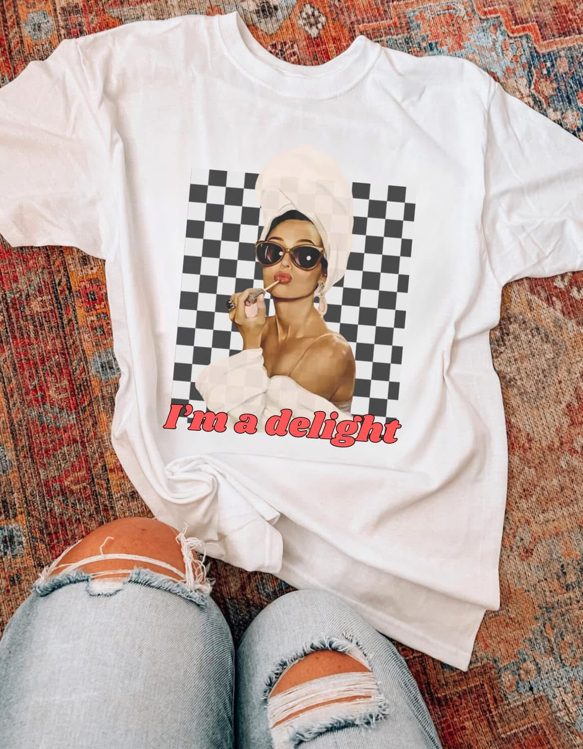I’m a Delight Valentines Comfort Colors Graphic Tee