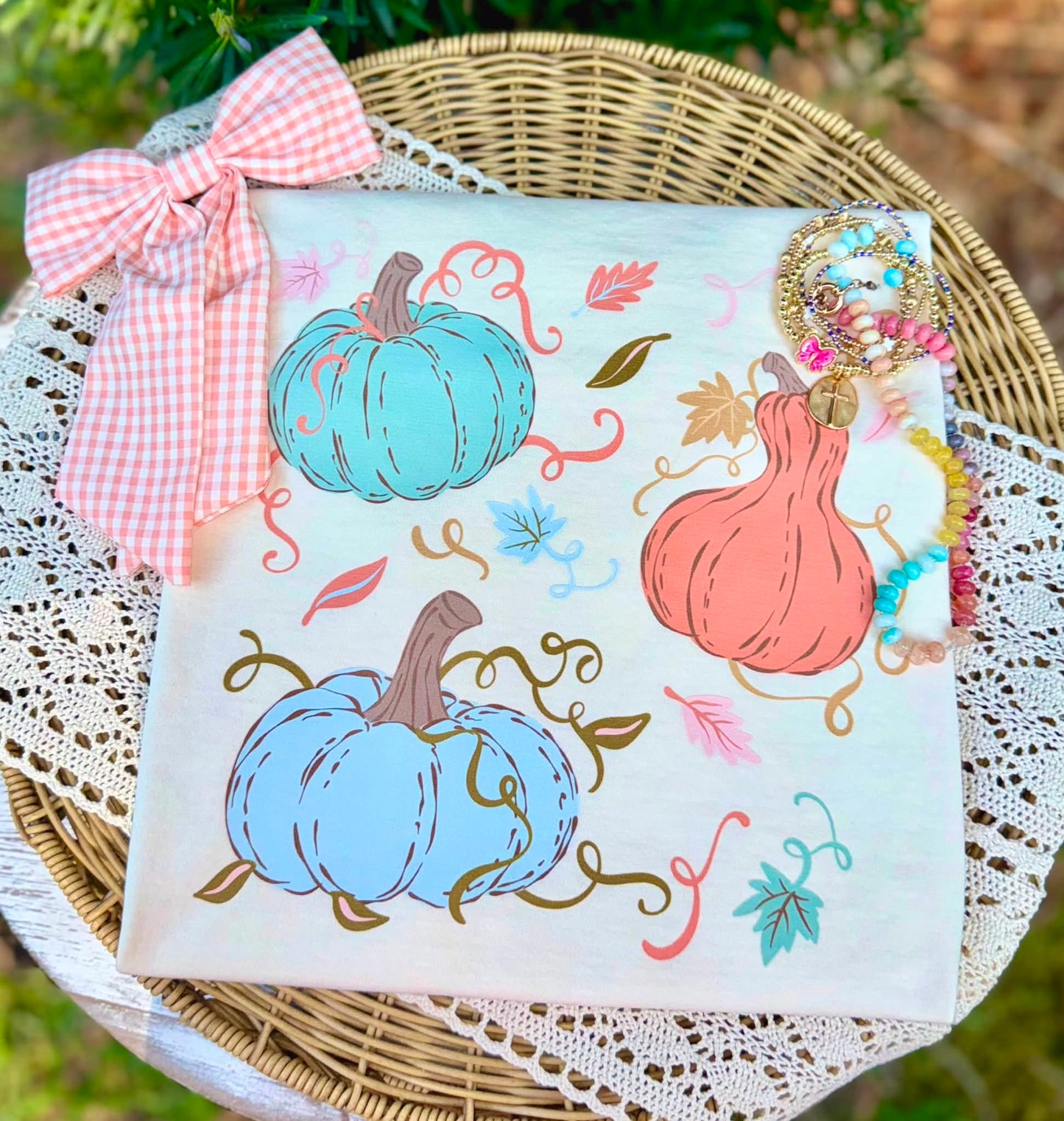 Fall Gourds & Pumpkins Comfort Colors Graphic Tee