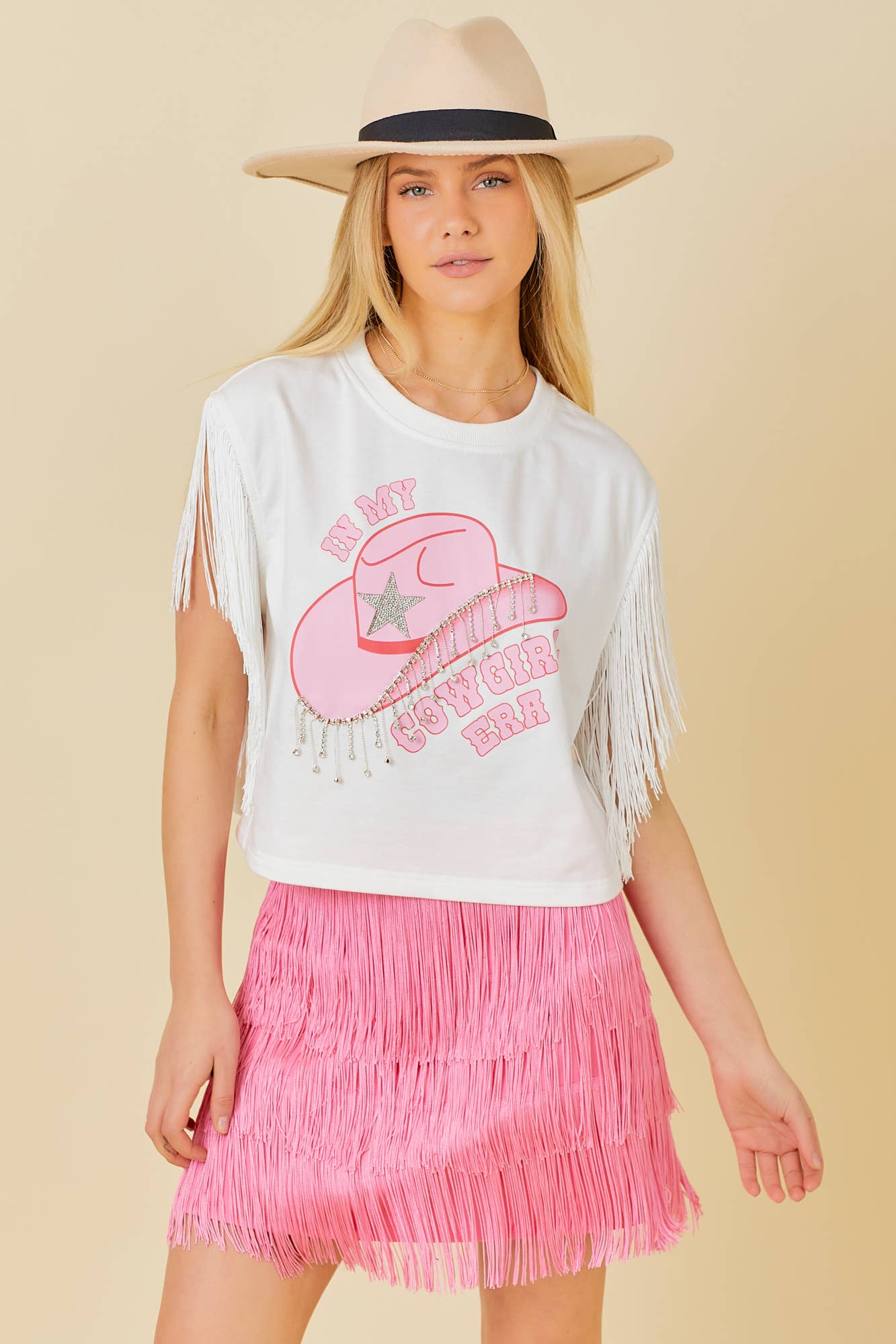 Rhinestone Cowgirl Era Top
