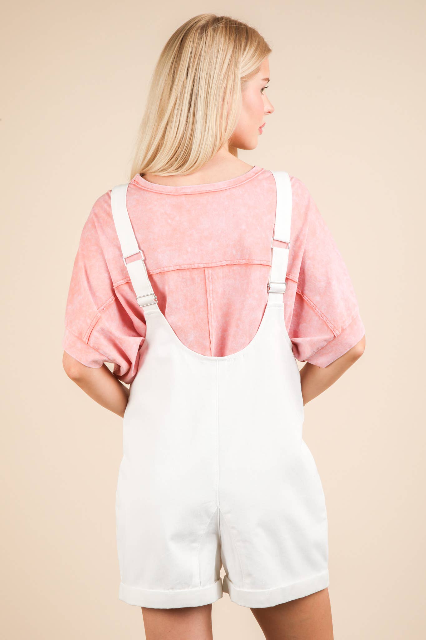 Washed Denim Romper