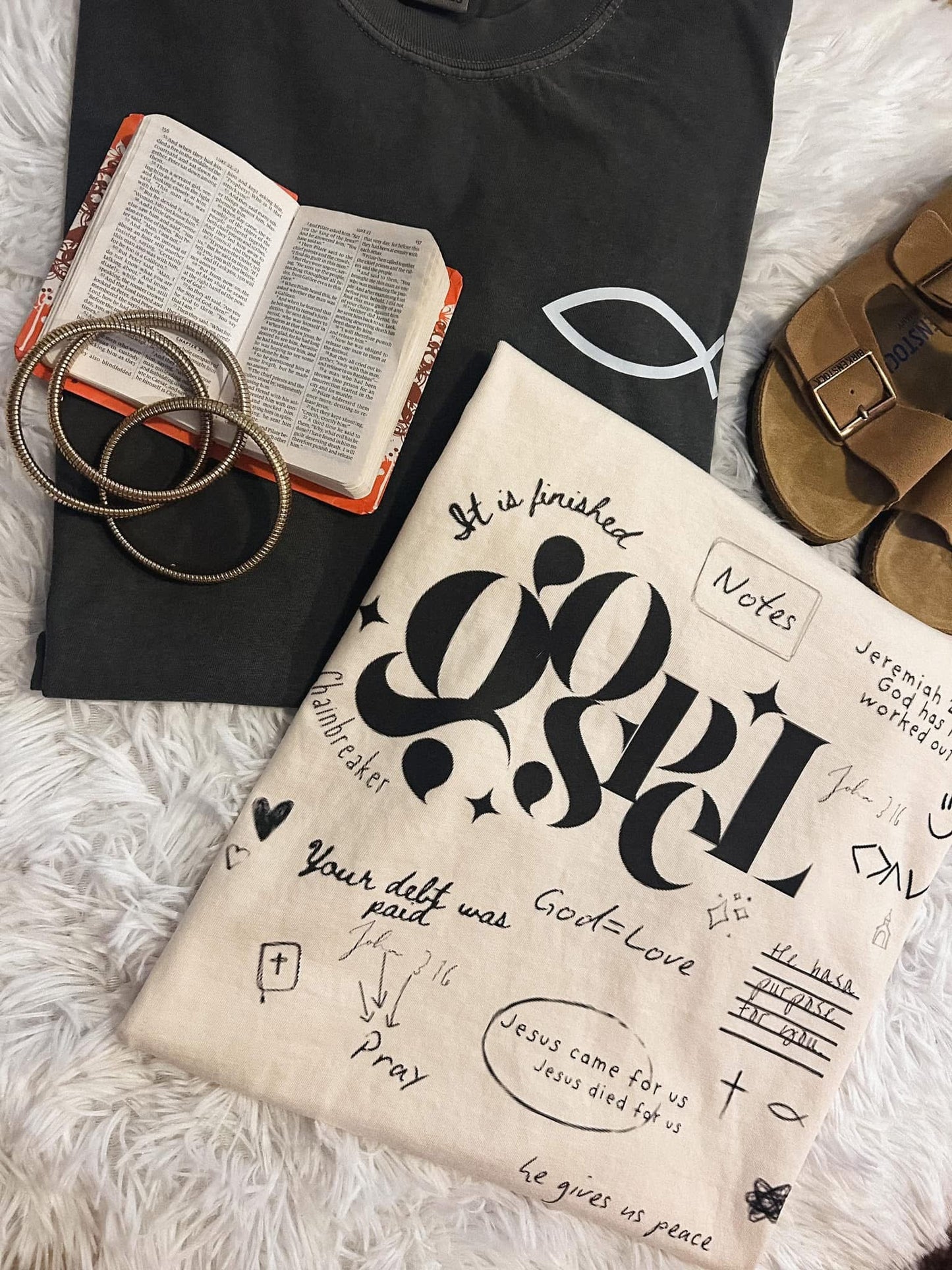 Gospel Notes Faith Graphic Tee Comfort Colors