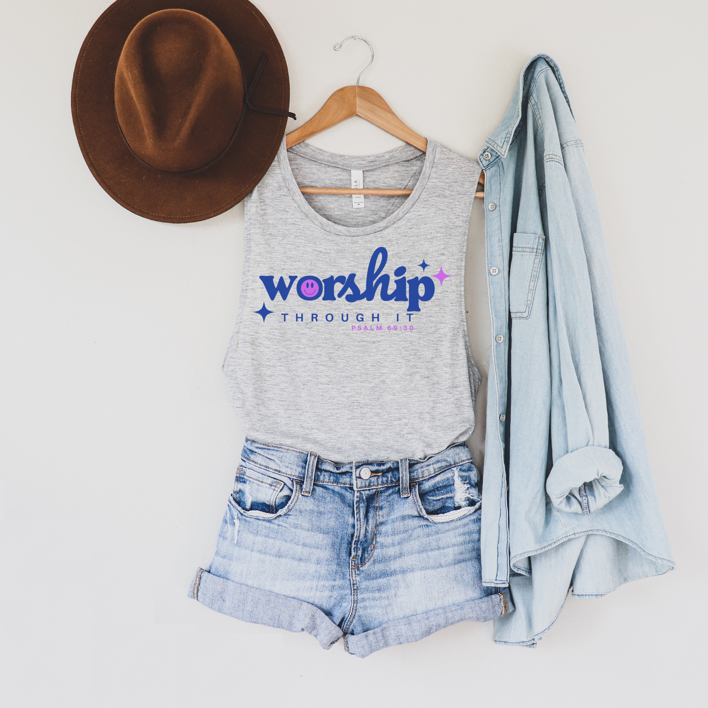 Worship Through It Faith Tank Top