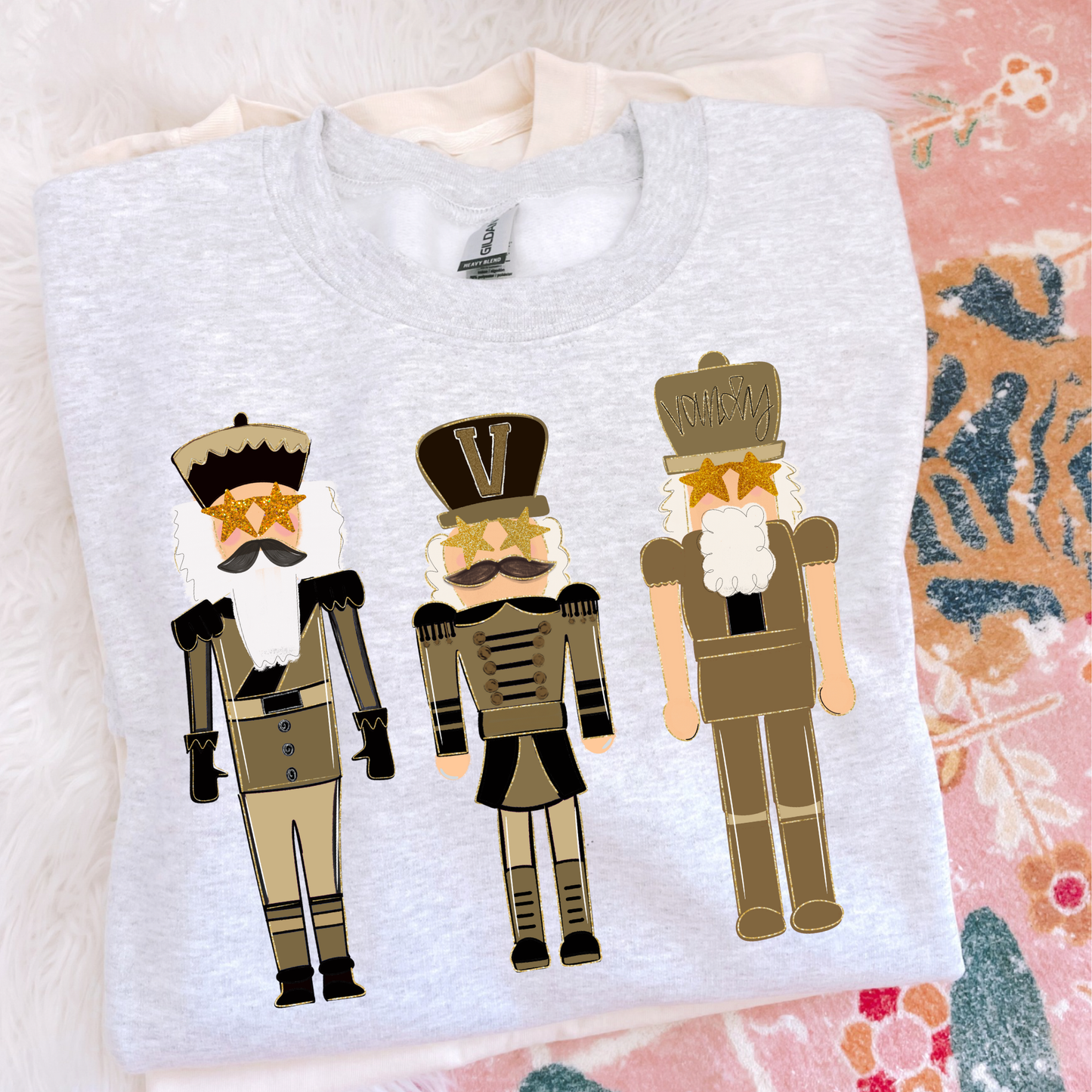 Preppy Nutcrackers Vanderbilt Christmas Sweatshirt