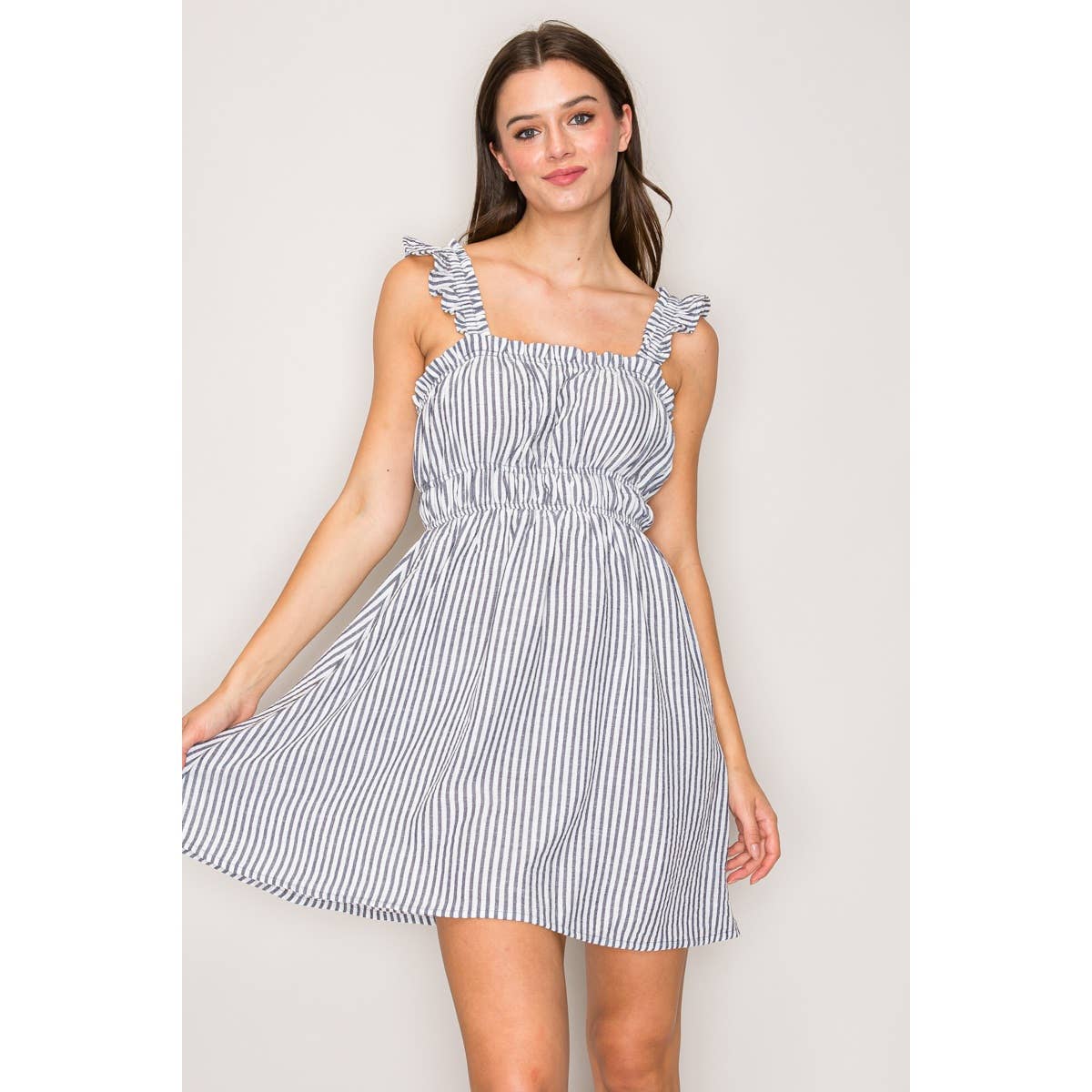 Striped Navy Dress