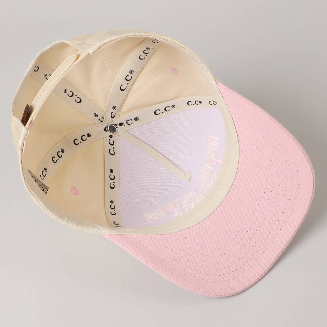 JESUS SAVES I SPEND Embroidery Trucker Hat: HOT PINK