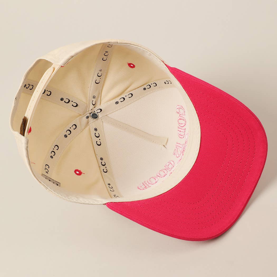 God Is Good All The Time Embroidery Trucker Hat Mint