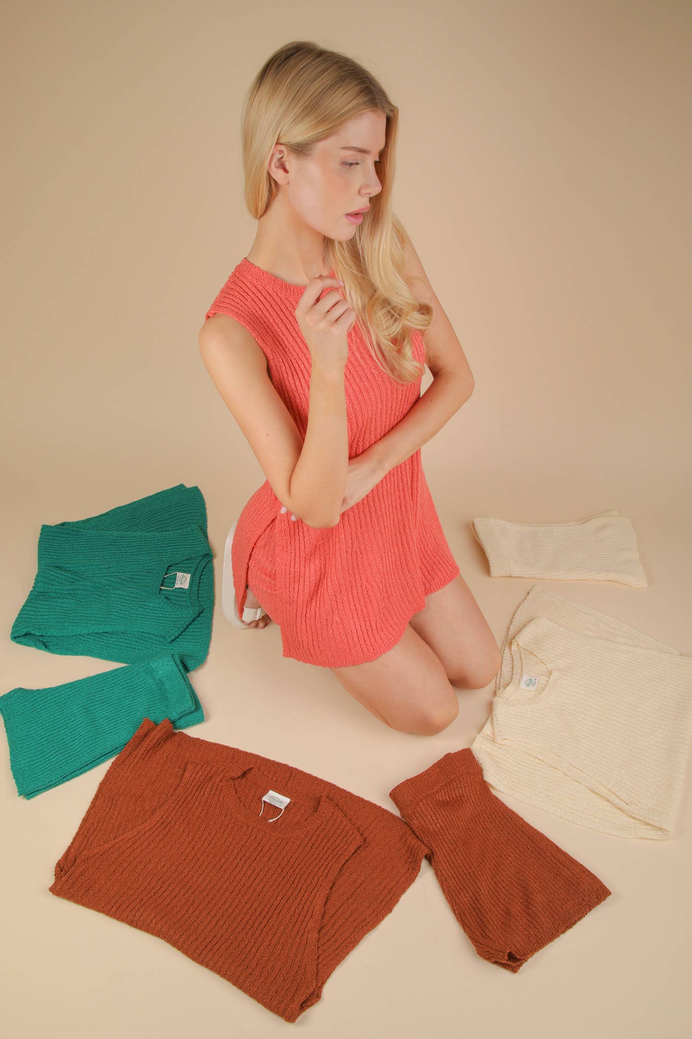 Knit Set Cream Kimberly Co