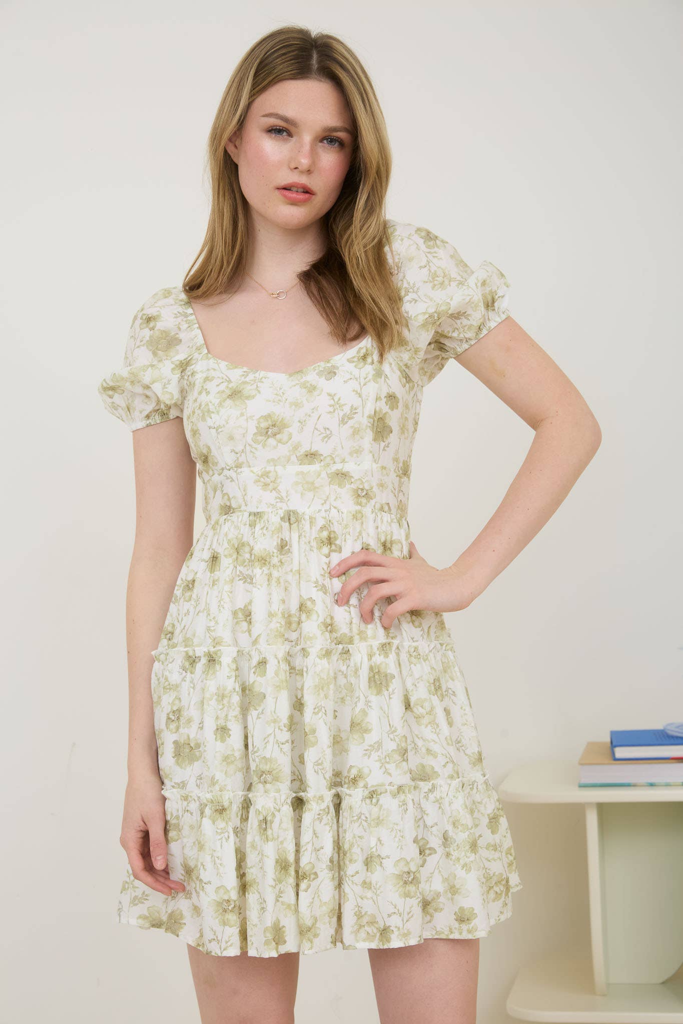 FLORAL PINK DRESS