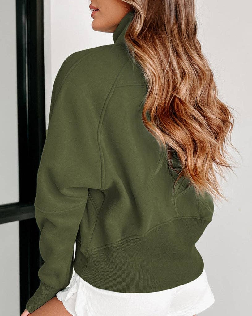 Olive Scuba 3/4 Zip