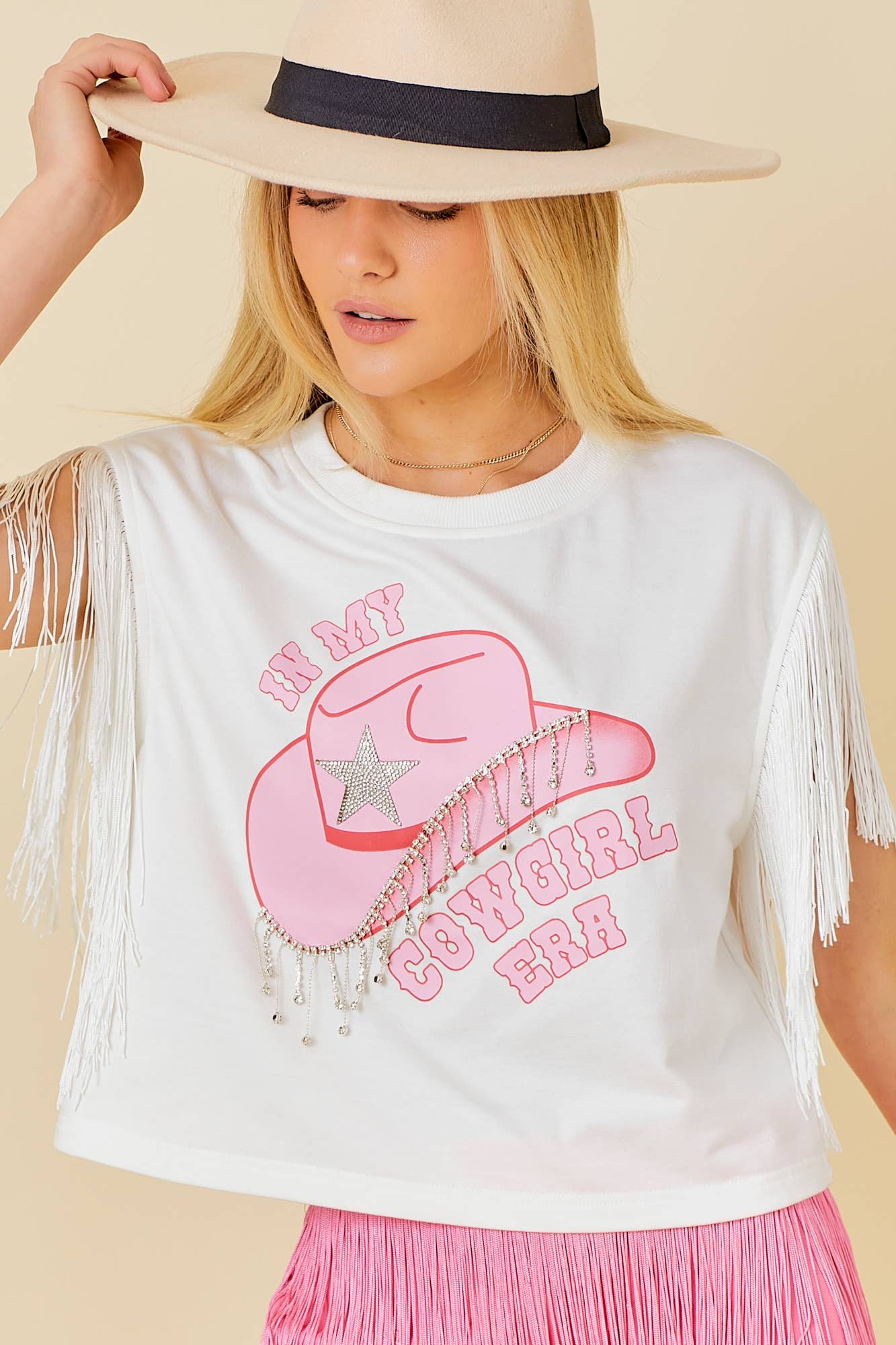 Rhinestone Cowgirl Era Top
