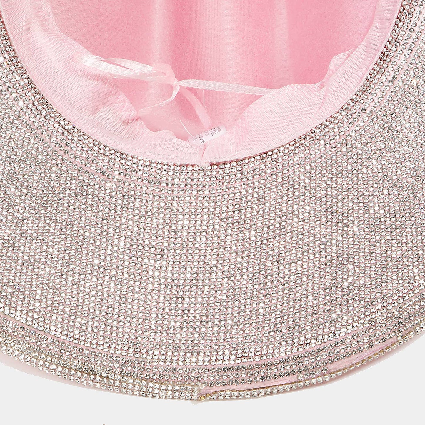 Pink Rhinestone Trim Cowboy Hat