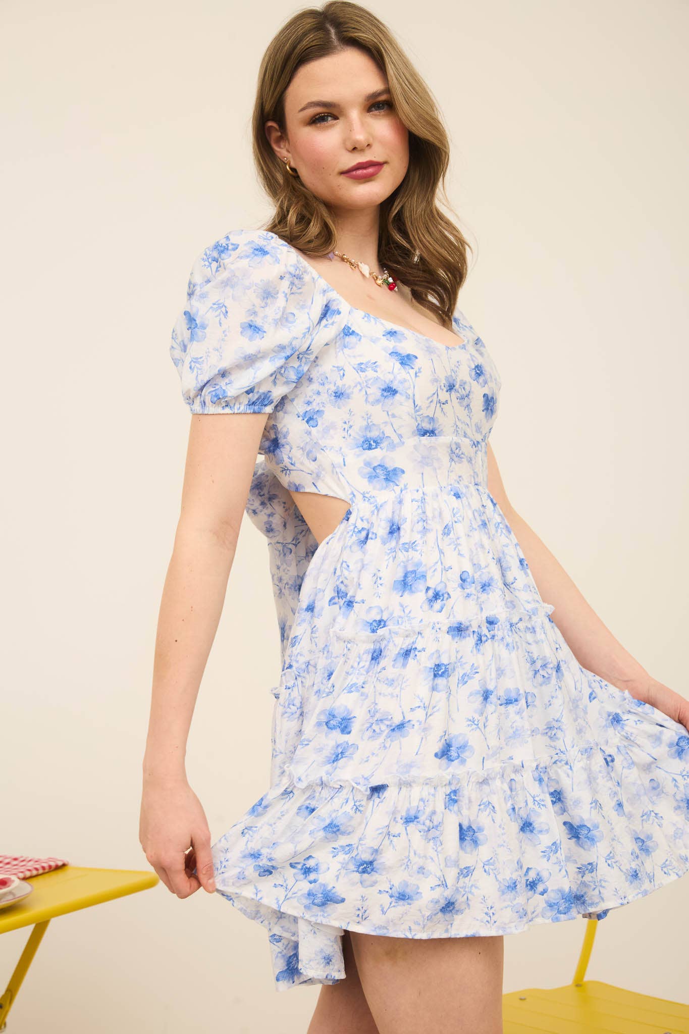 FLORAL PINK DRESS