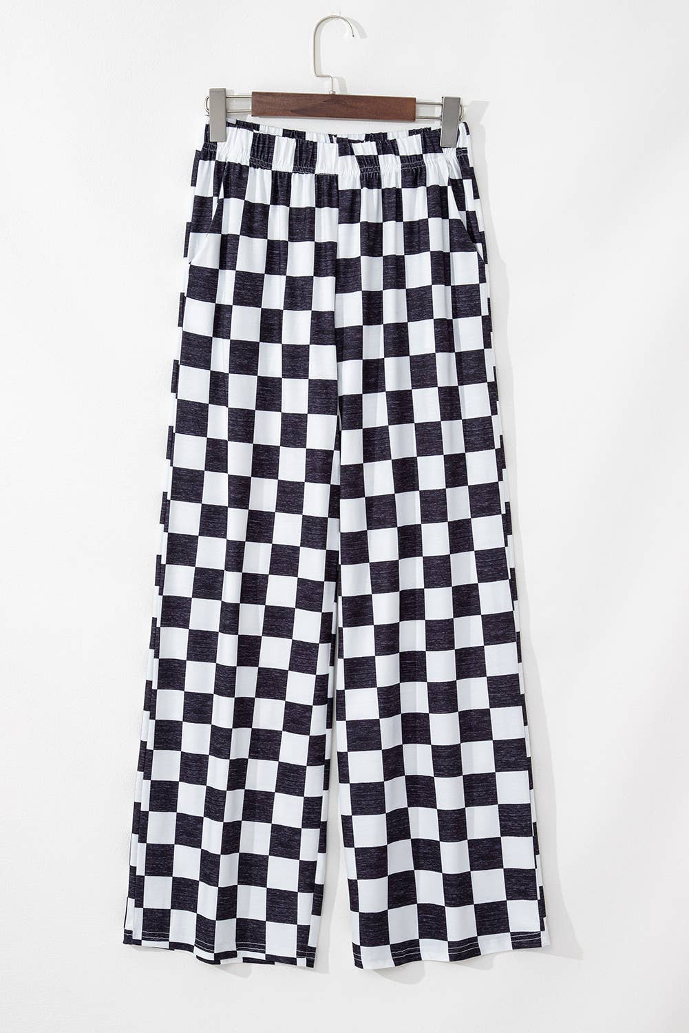 Checkered Pants Black