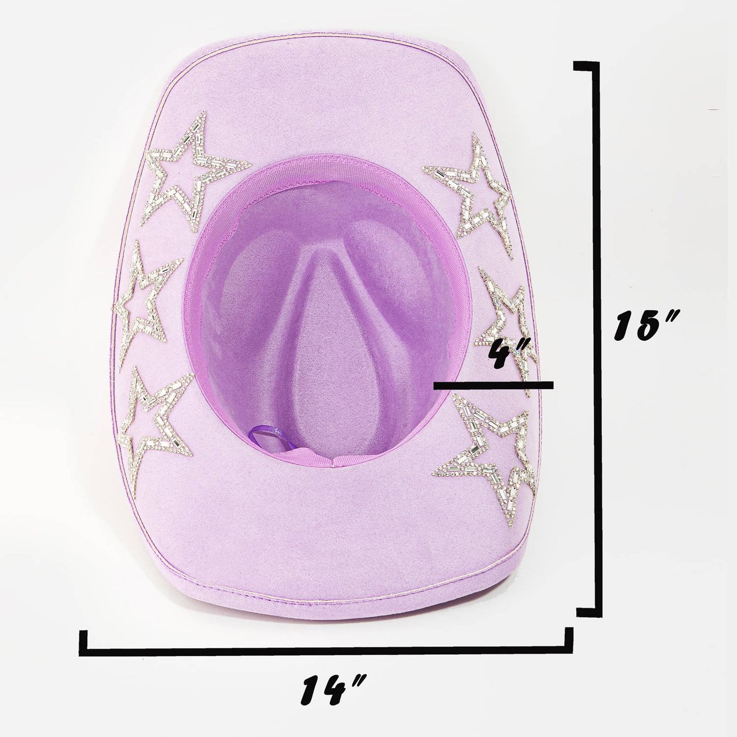 Studded Rhinestone Star Cowboy Hat