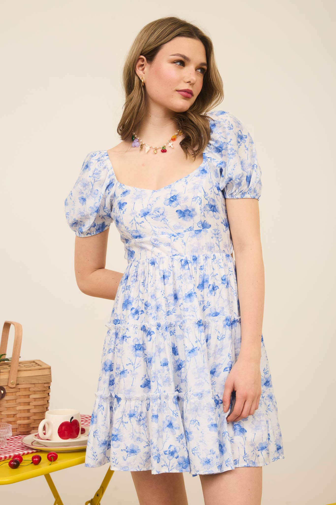 FLORAL PINK DRESS