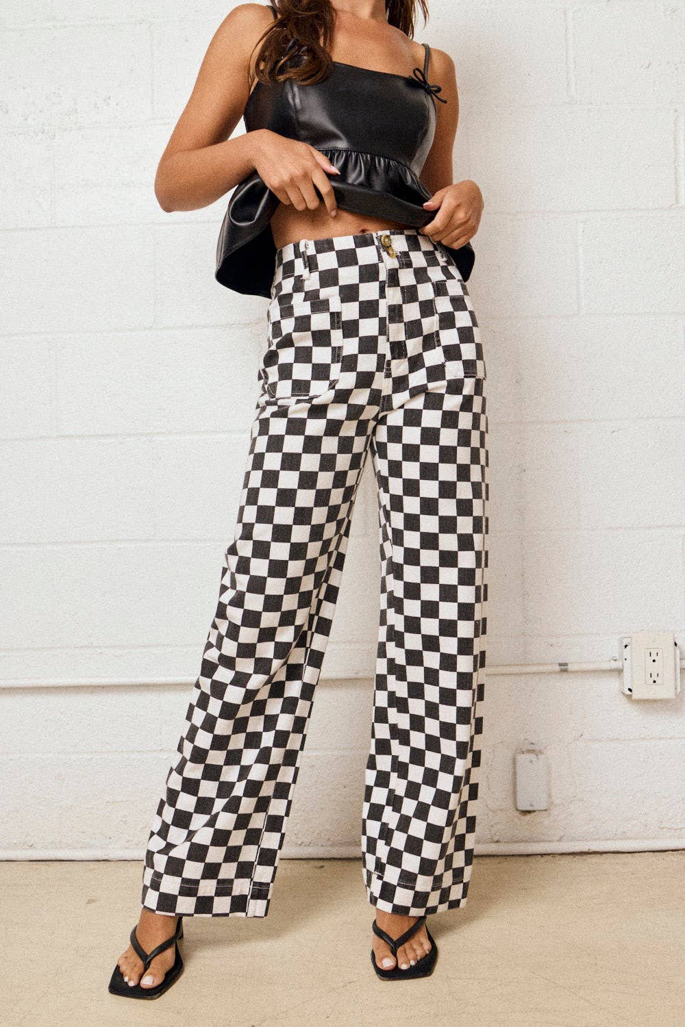 Checkered Red Bottoms