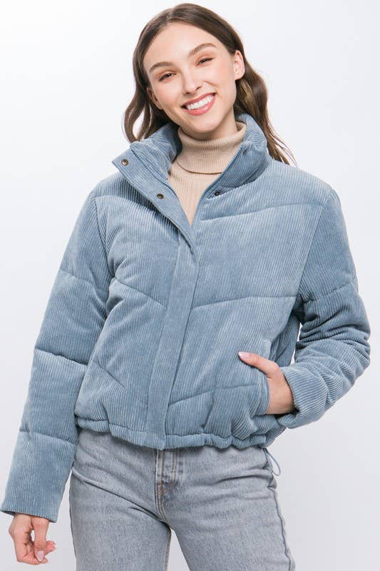Corduroy Puffer Jacket