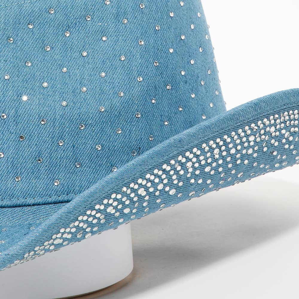 Rhinestone Studded Cowboy Hat