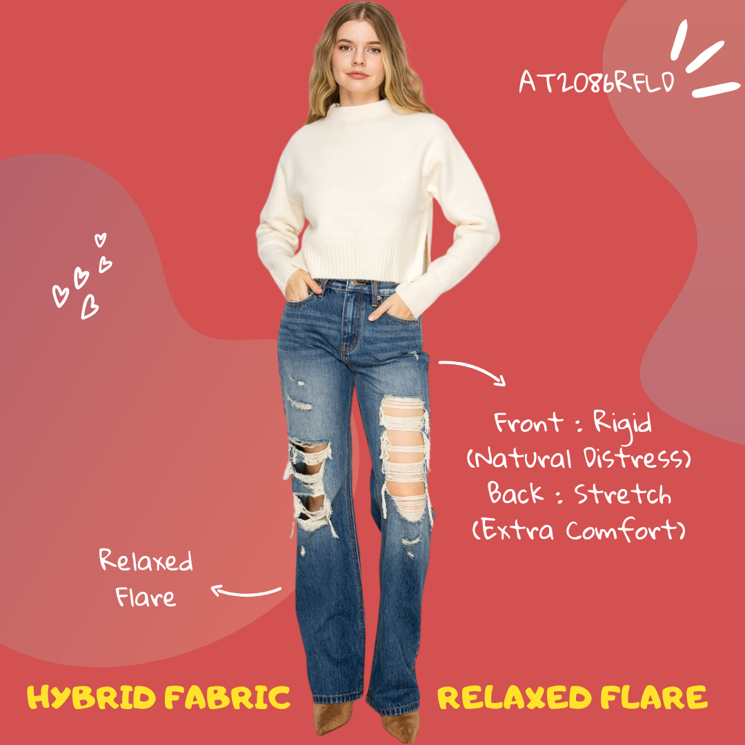 RELAXED FLARE JEANS