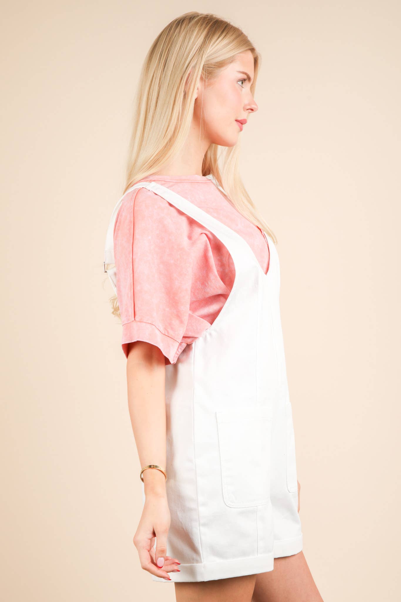 Washed Denim Romper