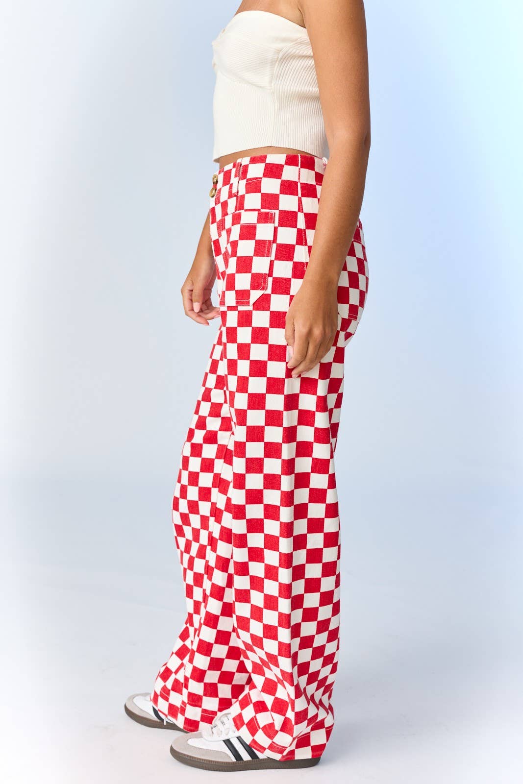 Checkered Red Bottoms
