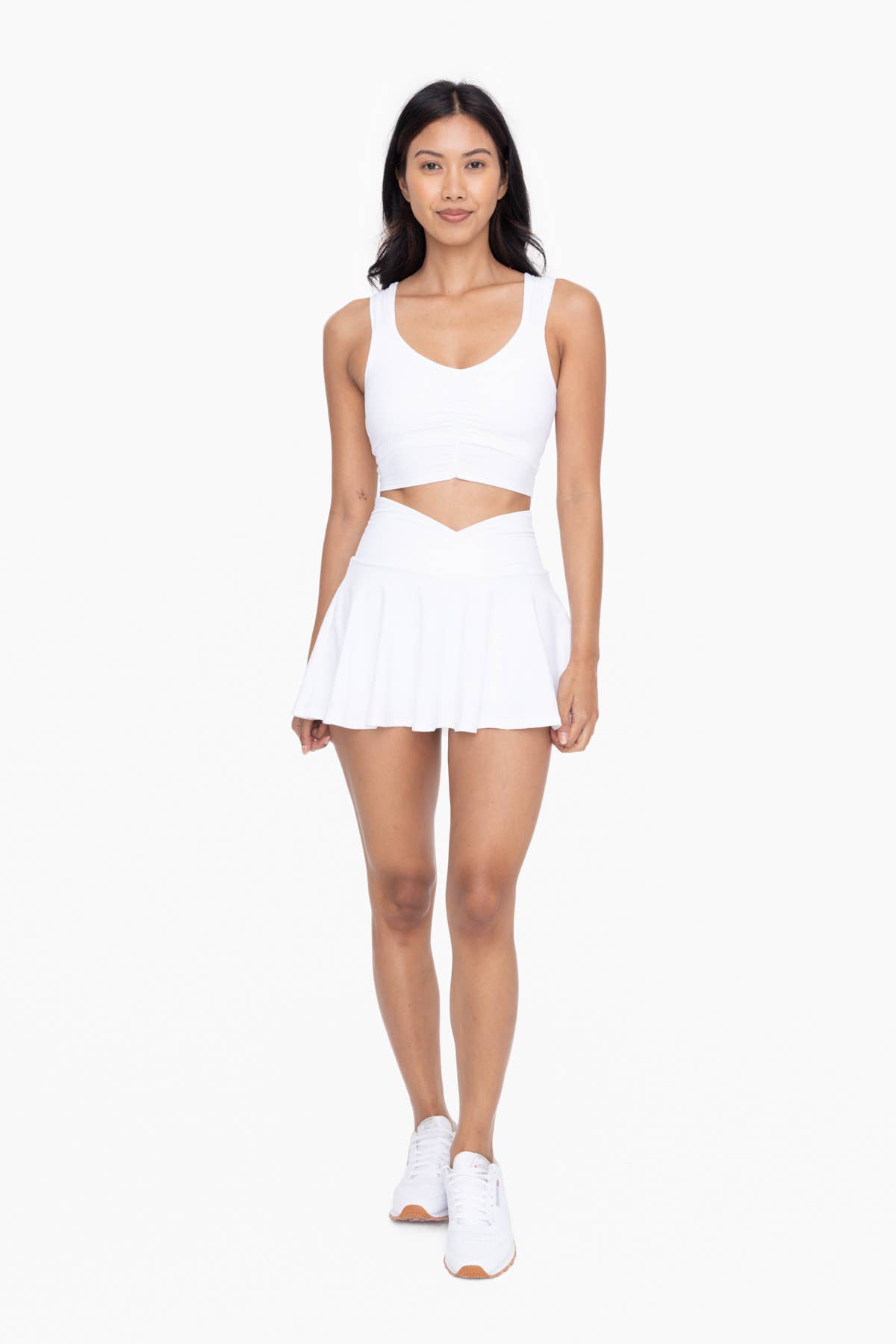 Crossover Waist Athletic Skirt