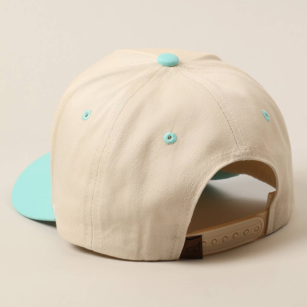 God Is Good All The Time Embroidery Trucker Hat Mint